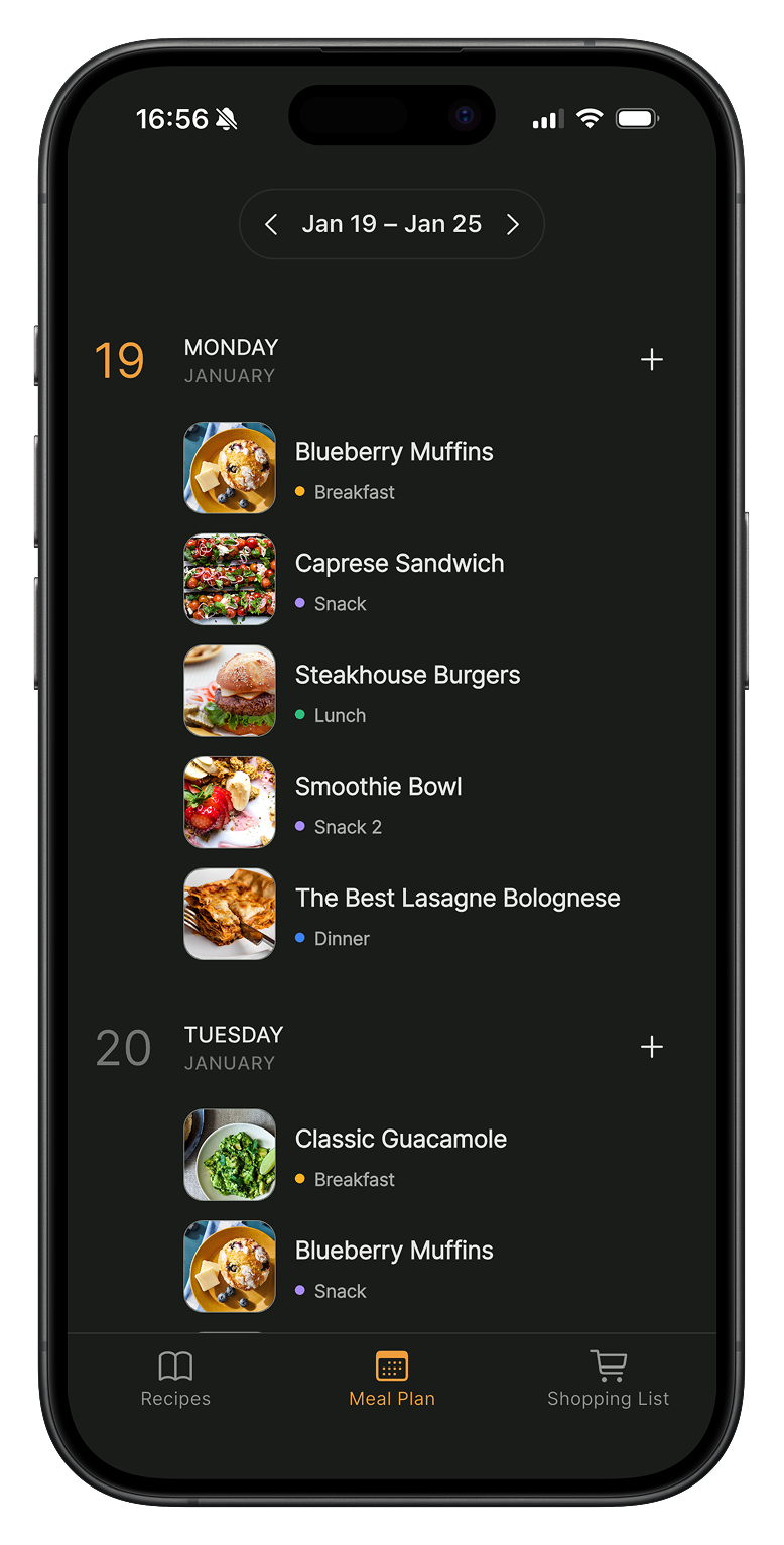 Weekly Planner Interface